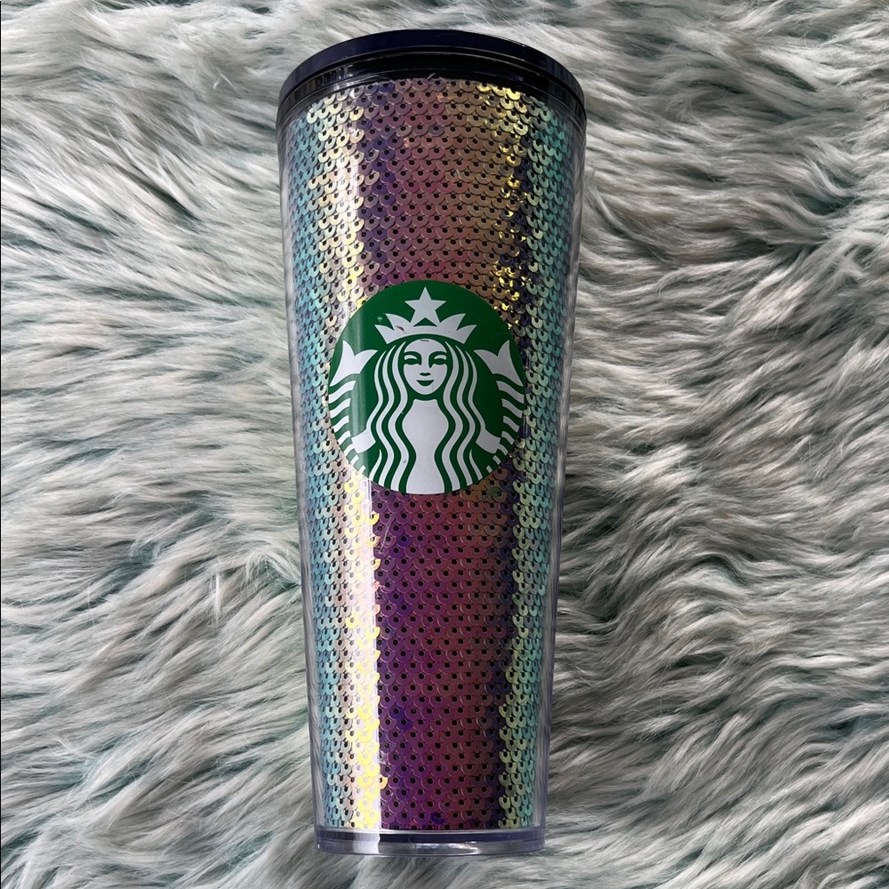 Starbucks Mermaid Sequin Travel Tumbler
